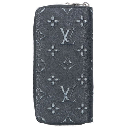 Louis Vuitton M81775 Zippy Wallet Vertical Monogram Cowhide Leather Wallet Men's