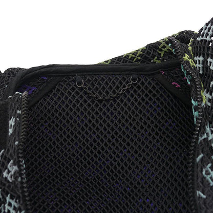 Louis Vuitton Gradient Monogram Mesh Blouson 46 Black