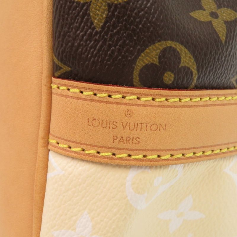 Louis Vuitton Petit Noe Monogram Rayures M40564 Beige Brown Shoulder Bag LV