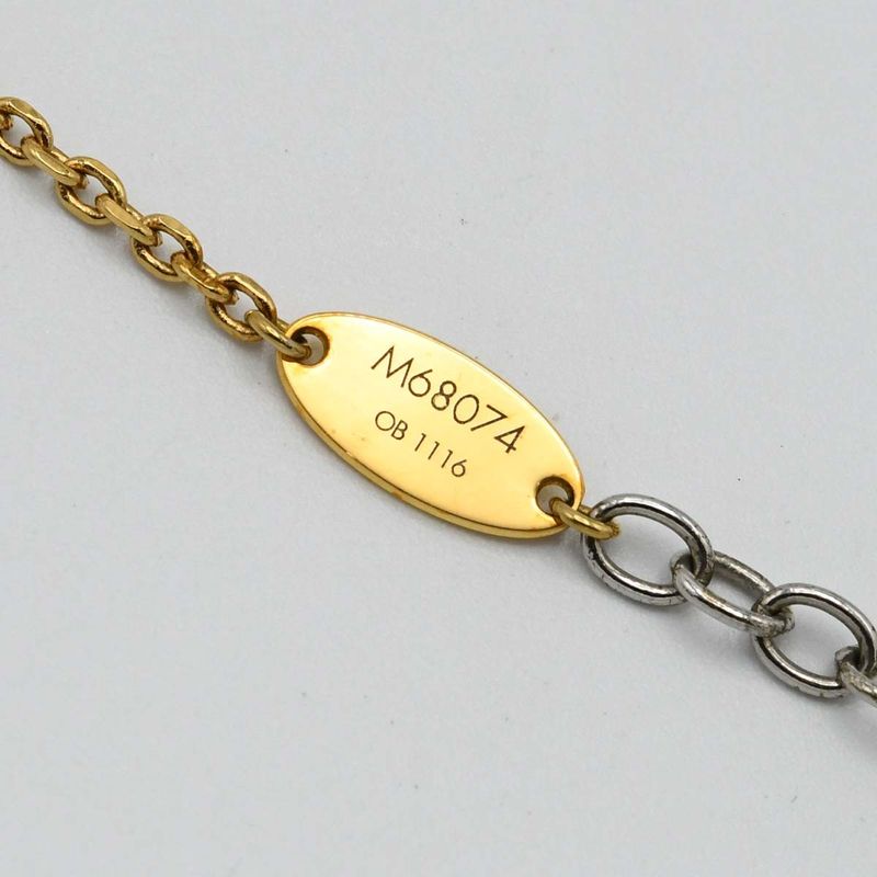 Louis Vuitton LV Necklace M68074 Gold Color And Silver Color Combination