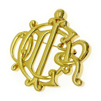 Christian Dior GP Emblem Brooch Ladies Gold 363812 Brooch