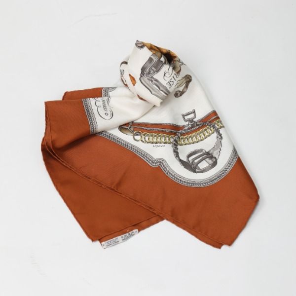 Hermes Carré 90 Scarf Carré 90 Rider Reprise Scarf Hermes Brown