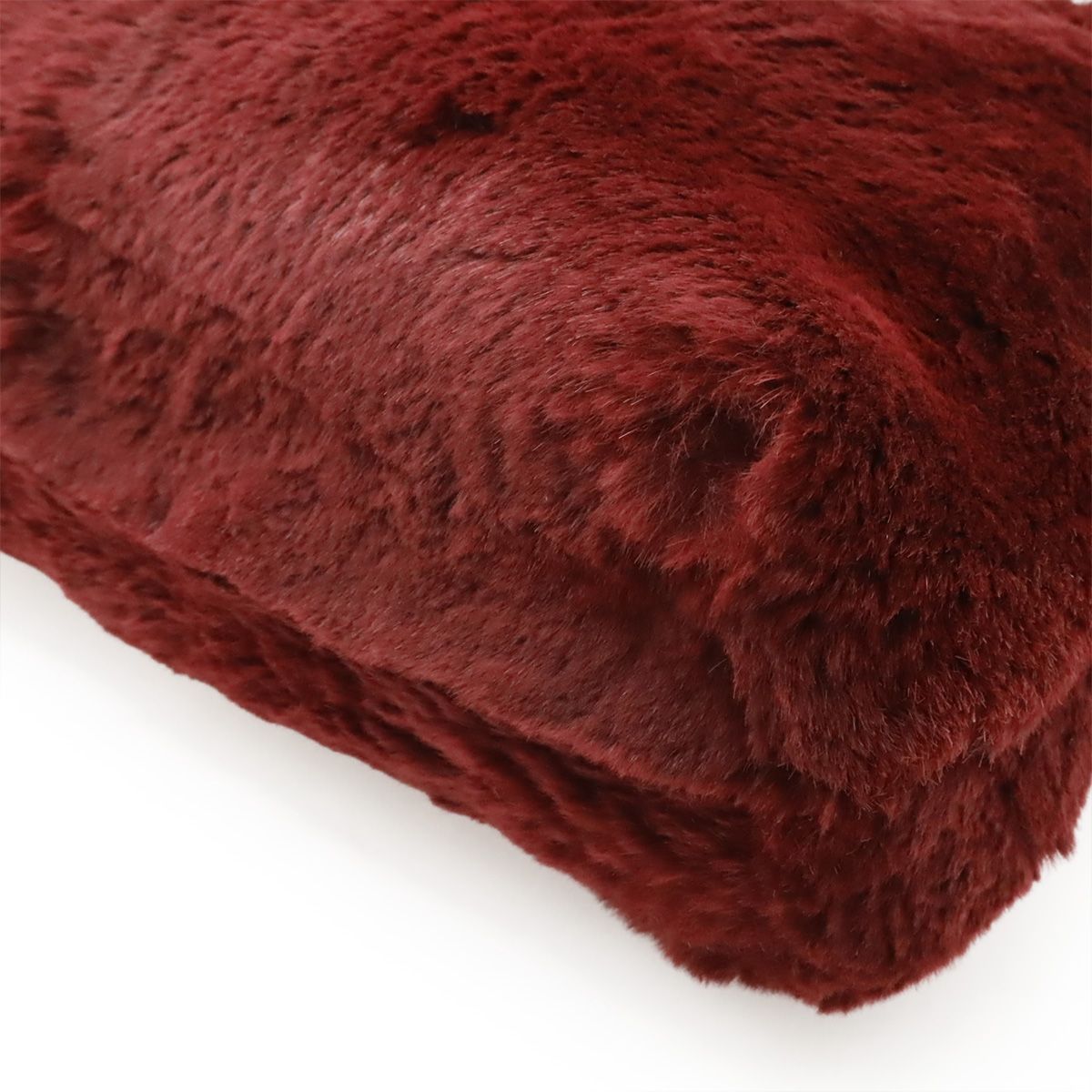 Chanel Lapin Rabbit Fur Coco Mark Chain Bag Shoulder Bag Bordeaux Gold Hardware