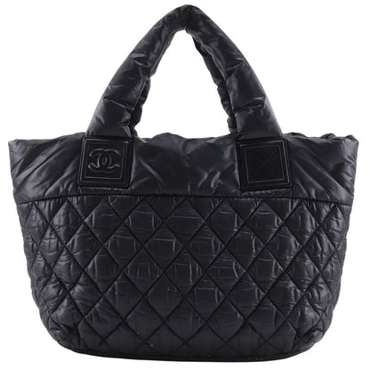 Chanel Coco Cocoon Small Tote Reversible A48610 Nylon Black Ladies Handbag