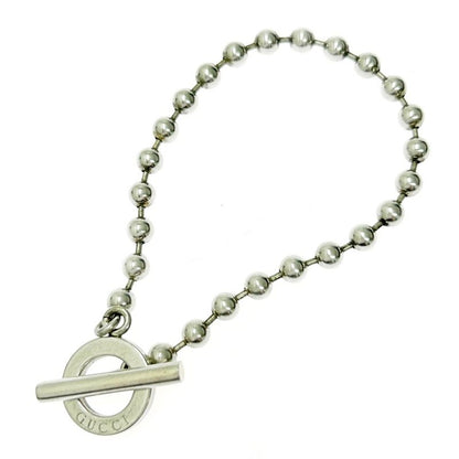 Gucci Silver Ball Chain Toggle Bracelet 16.1g 925 Engraved 360295 Bracelet