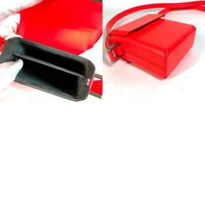 Louis Vuitton Shoulder Bag Marty M92160 Damier Gracée Leather Coral Red