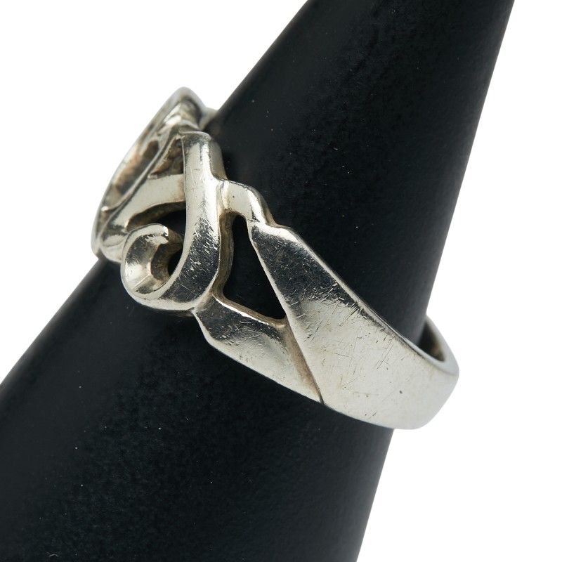 Tiffany & Co Triple Rubbing Heart Sv925 Silver Ladies Tiffany & Co