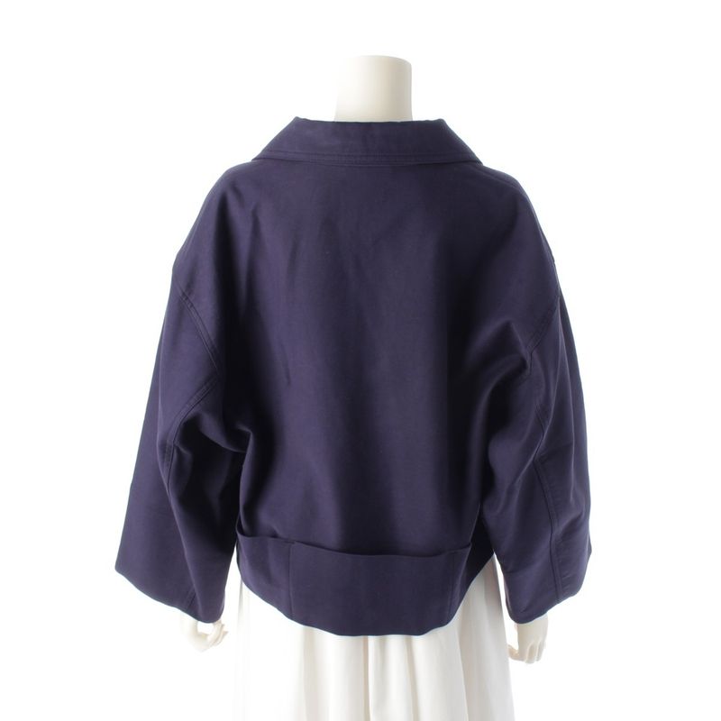 Celine Cotton Phoebe Period Pullover Top 20an8 Navy 38