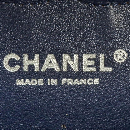 Chanel Matelasse Chain Shoulder Bag Caviar Skin Navy Silver Hardware 8 Digits
