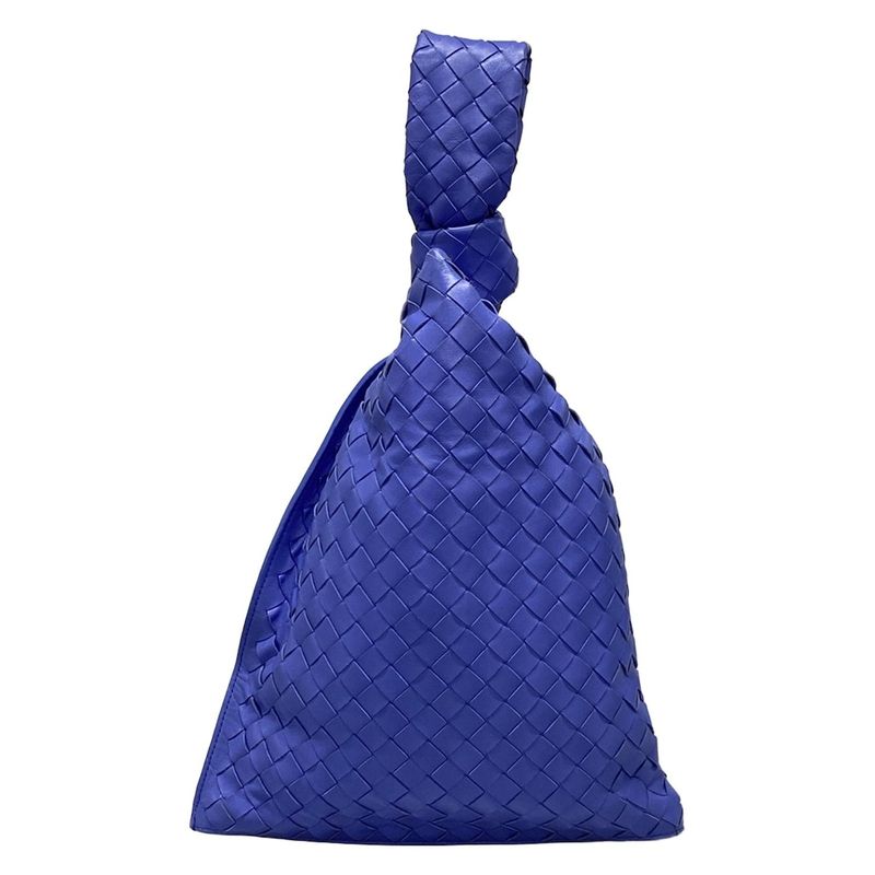 Bottega Veneta Handbag The Twist/maxi Intrecciato Blue Leather