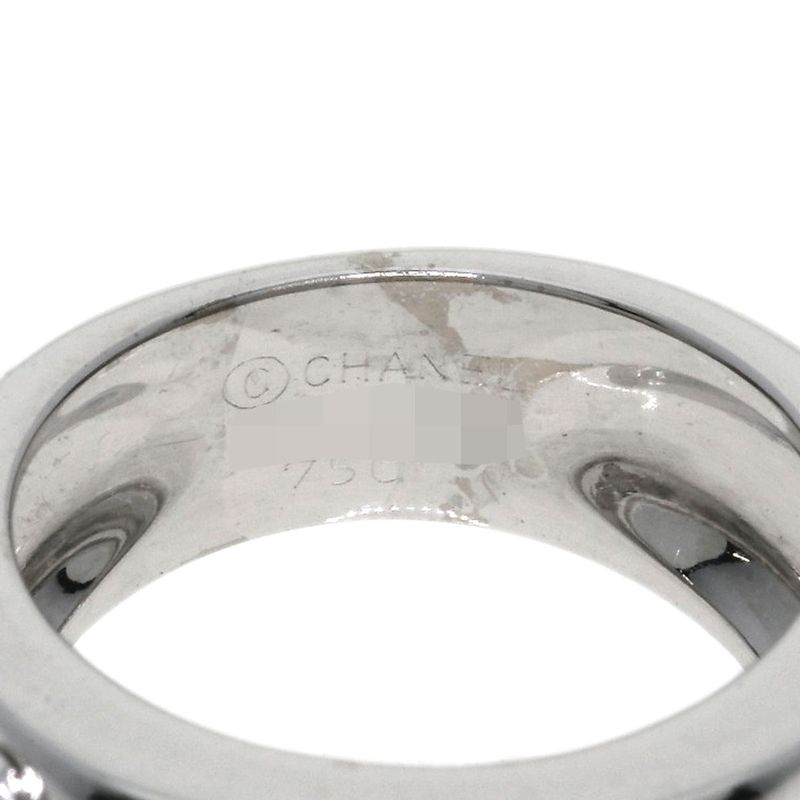 Chanel Three Symbols Diamond Ring - 18K White Gold Ladies