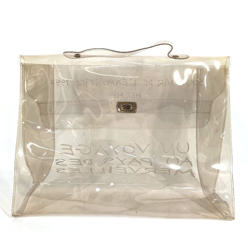 Hermes Handbag Vinyl Kelly Vinyl Clear