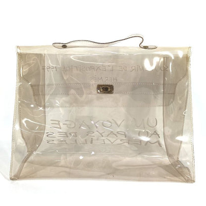 Hermes Handbag Vinyl Kelly Vinyl Clear