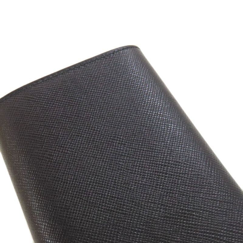 Prada M504a Business Card Holder Logo Hardware Card Case Saffiano Women