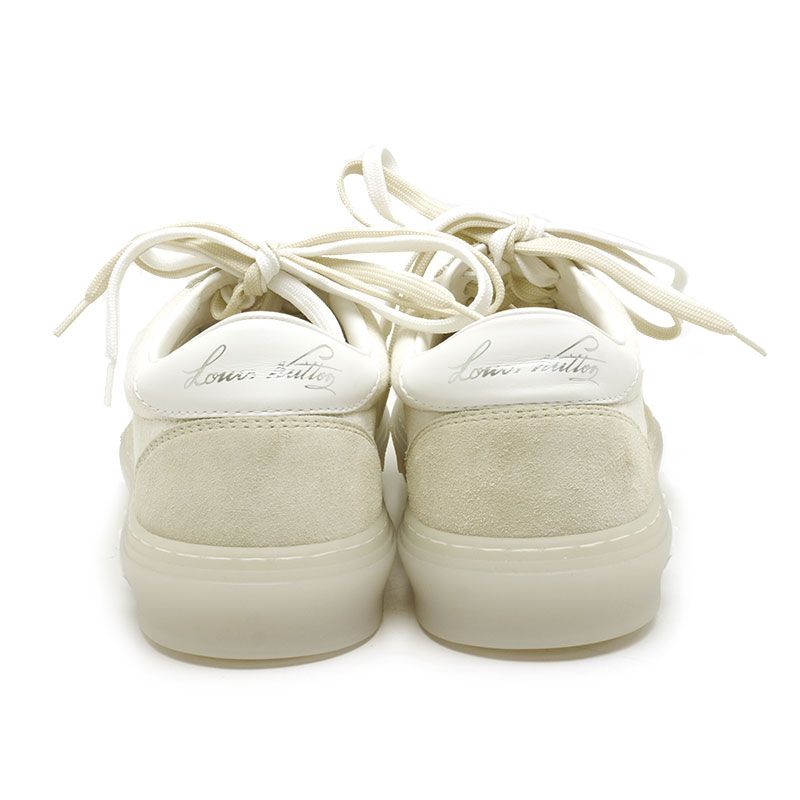 Unused Louis Vuitton LV Ori Line Damier Giant Low Cut Sneakers 1a9yu9 5.5 White