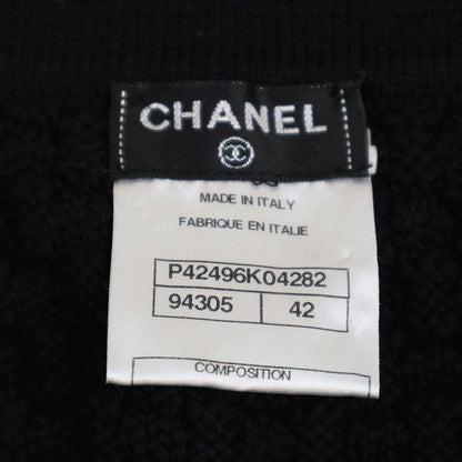 Chanel Wool Knit Skirt P42496k04282 Black 42