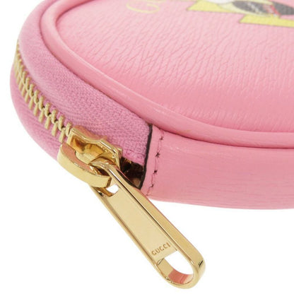 Gucci X Bananya Heart Shape 701062 Leather Pink Coin Case 0415 Gucci