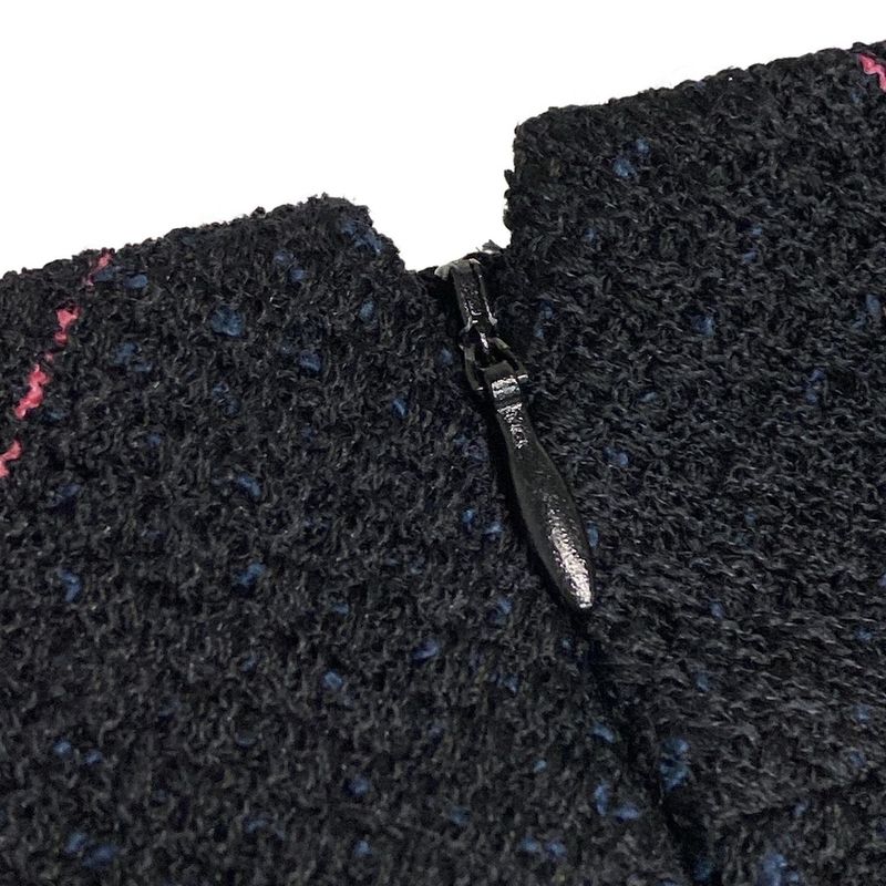 Chanel Skirt Suit Women's P29905/p29915 Black×navy×multi Seventh Sleeve/tweed/co