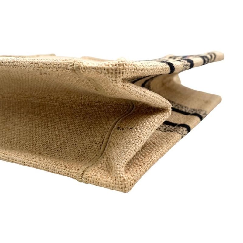 Christian Dior Handbag Book Tote Small M1265zriw Union Motif Embroidery Brown