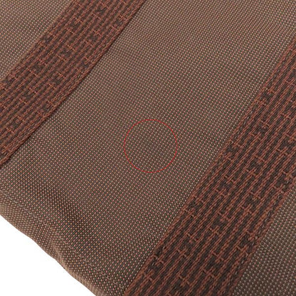Hermes Tote Bag Her Line Cabas Canvas Brown Silver Hardware Brown