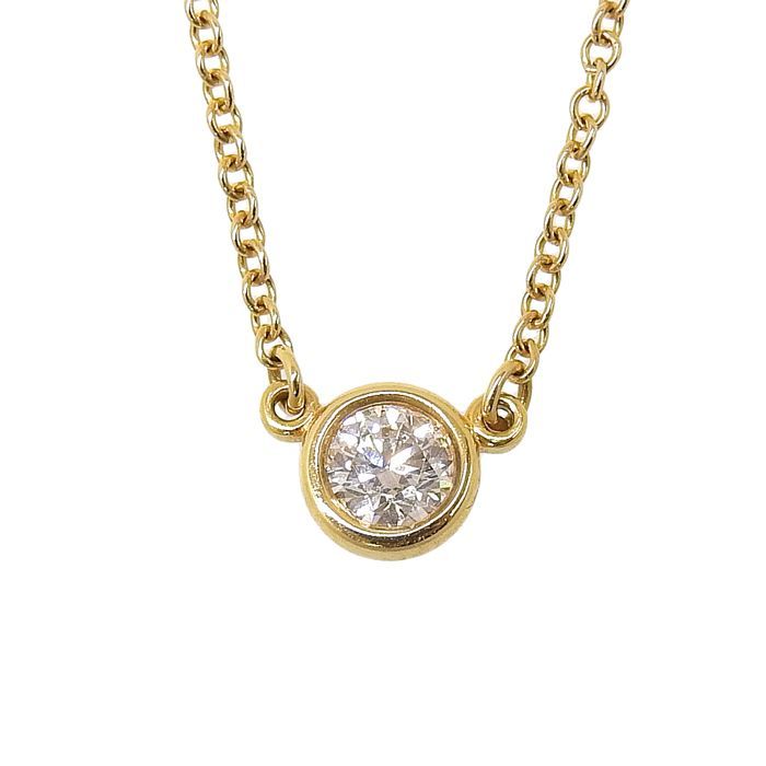 Tiffany & Co Tiffany & Co By-the-yard Diamond Necklace 18K Yellow Gold 750