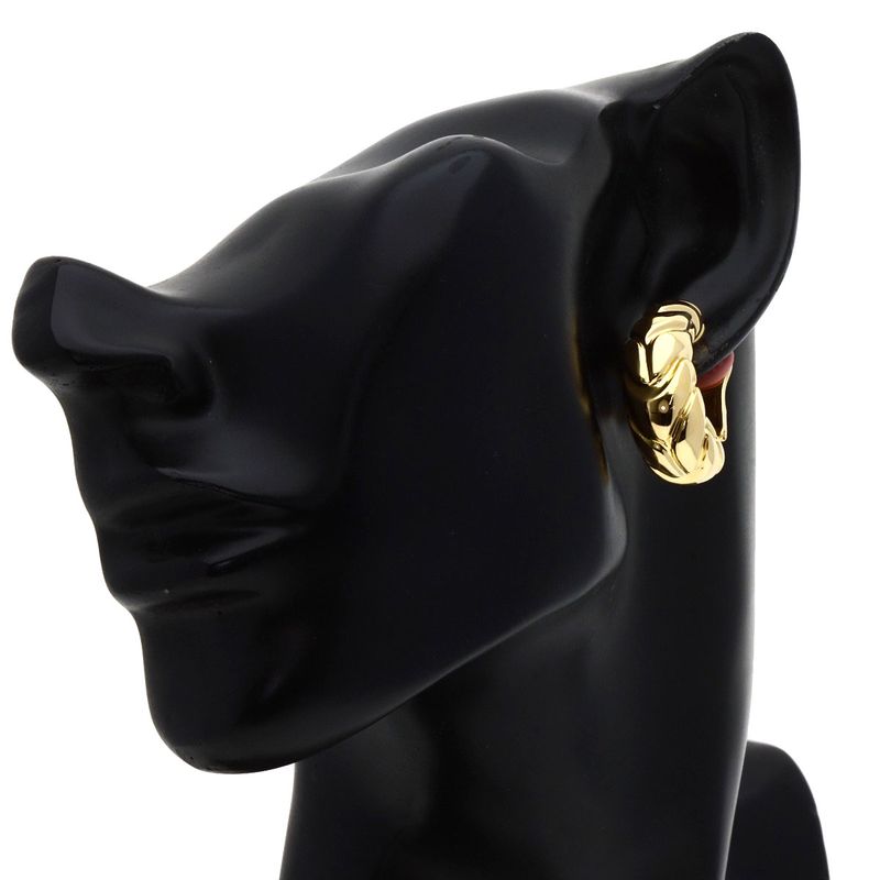Bvlgari Bulgari Spiga Earring 18K Yellow Gold Ladies
