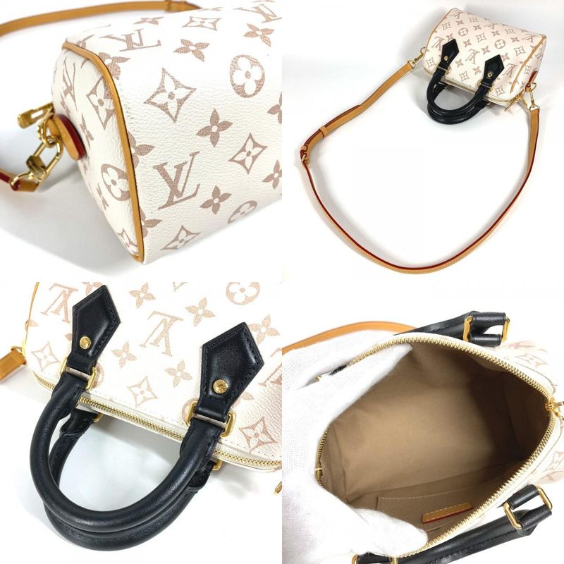 Louis Vuitton Speedy Bandouliere 20 M46906 Monogram Canvas White