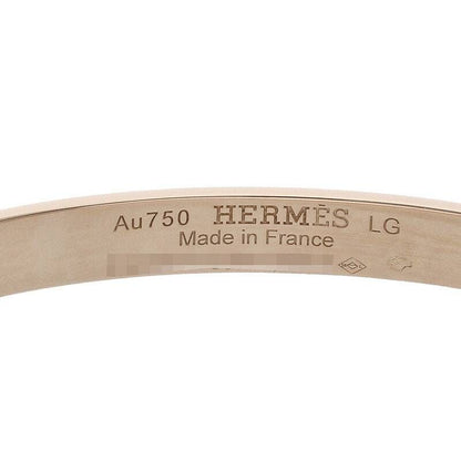 Hermes Kelly PM 18K Full Pave Diamond Bracelet Men's LG