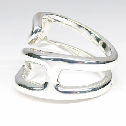 Hermes Ring Chaine D'ancre Punk H117620b #49 Approx 9 Ag925 SV Silver