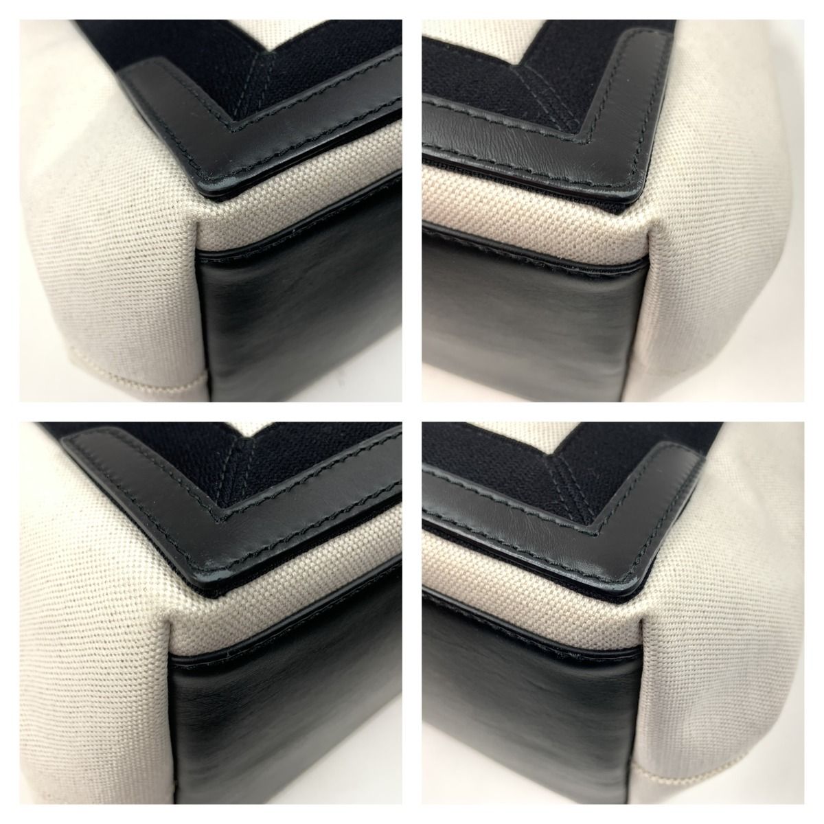 Balenciaga Navy Cabas S Canvas Handbag Tote Bag 339933 1081 a 00213 White