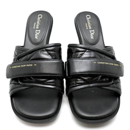 Christian Dior Size 24.5 Black Sandals