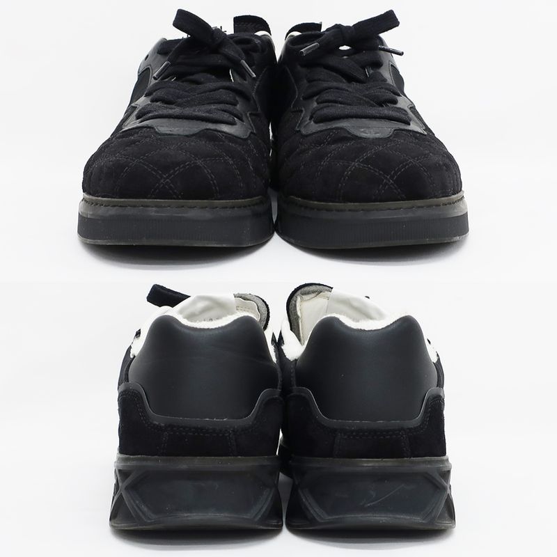 Chanel Sneakers - Low Cut Black Notation Size 41 Equivalent To 25.5cm