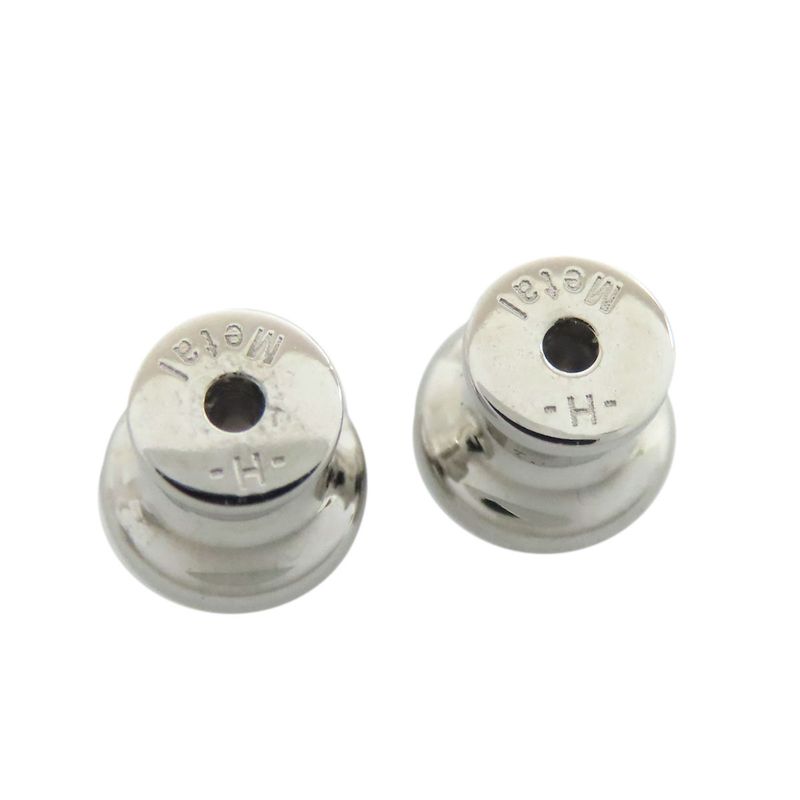 Hermes Fidelio Villages PM Earrings Metal Buffalo Horn Ladies