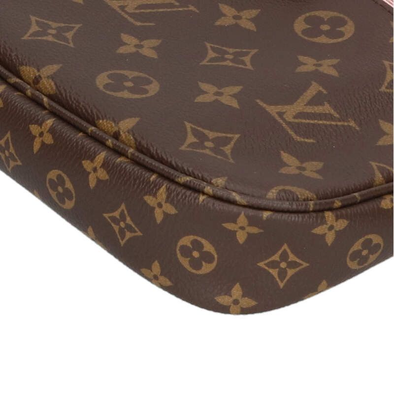 Louis Vuitton M44840 Muluti Pochette Axessoire Monogram Rose Cles Shoulder Bag