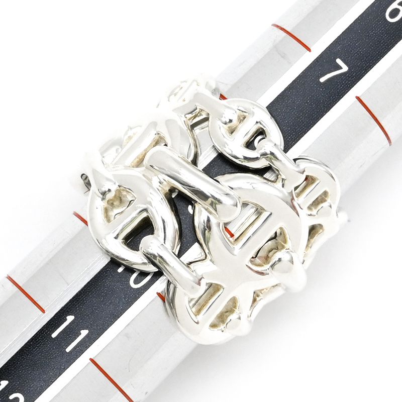 Hermes Ring Chaine D'ancre Anchene GM Silver 925 Silver #48 (Jp8) Accessories