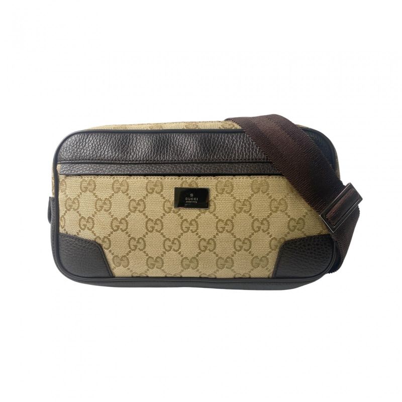 Gucci Men's Body Bag Waist Pouch GG Canvas