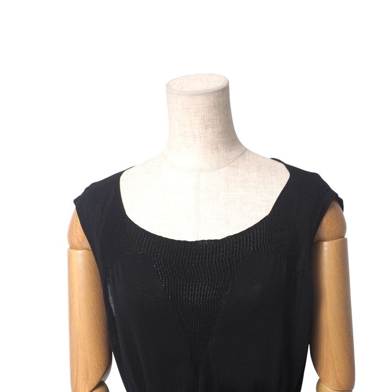Chanel Dress Size 38 Coco Button Sleeveless Knit P40 Made In Italy 20250515