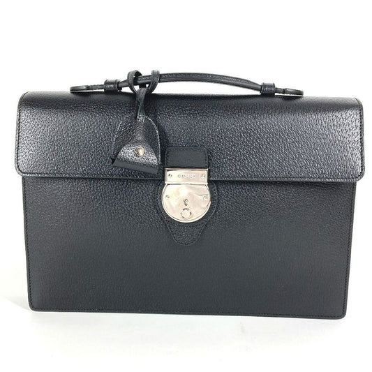 Gucci Handbag Logo 295256 Leather Black