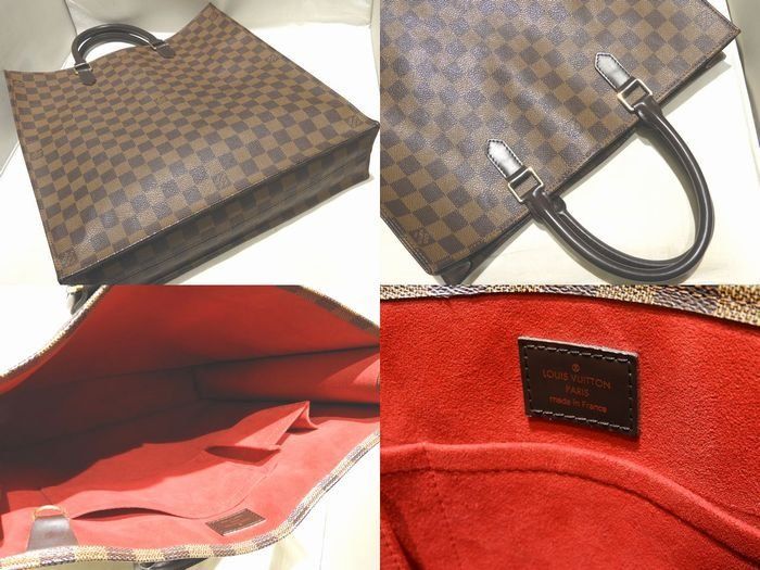 Louis Vuitton Tote Bag N51140 Sac Pla Damier Handbag Business Commuter Brown