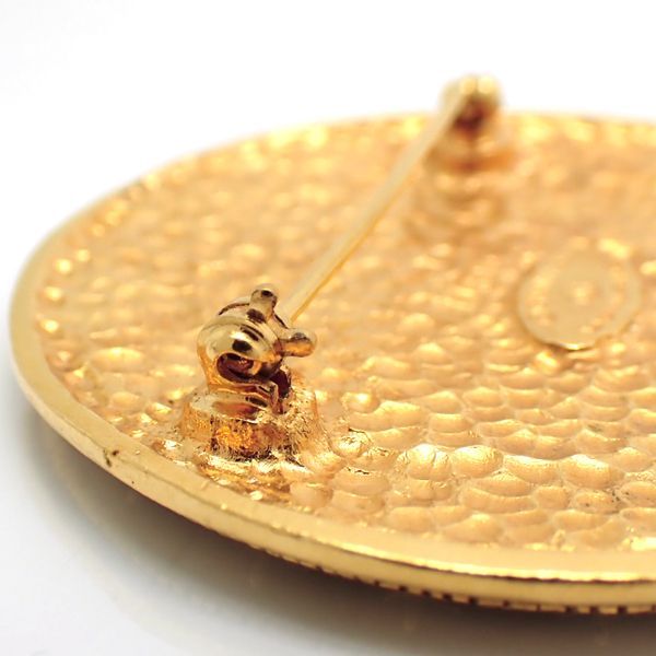 Chanel Brooch 1169 Vintage GP Round Lion With Box Chanel