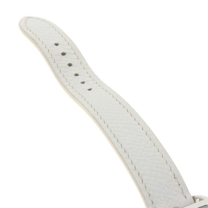 Hermes Ct1210 Cape Cod Tonneau Wristwatch SS Leather Ladies