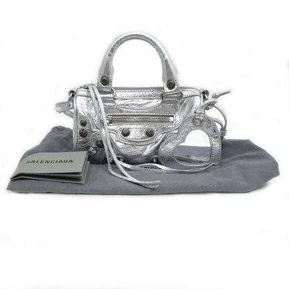 Balenciaga Luca Gol Nano 792599 Metallic Silver - 2WAY Handbag Shoulder