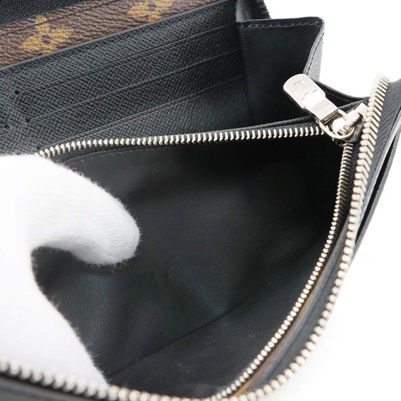 Louis Vuitton Monogram Macassar Zippy Dragonne L-shape Zipper Long Wallet