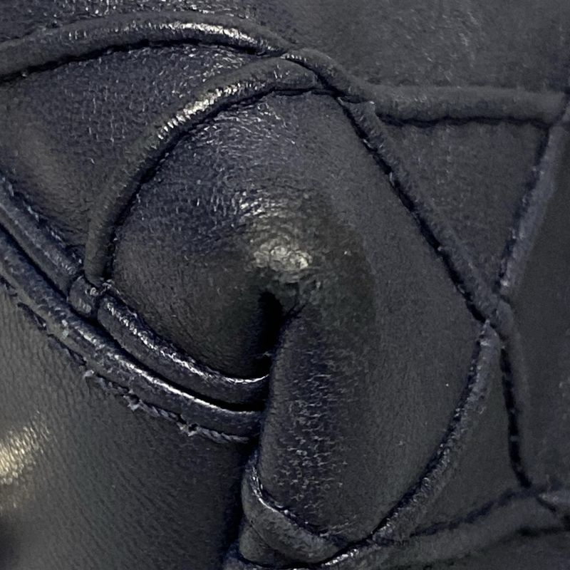 Dior/christian Dior Tote Bag Granville Navy Leather