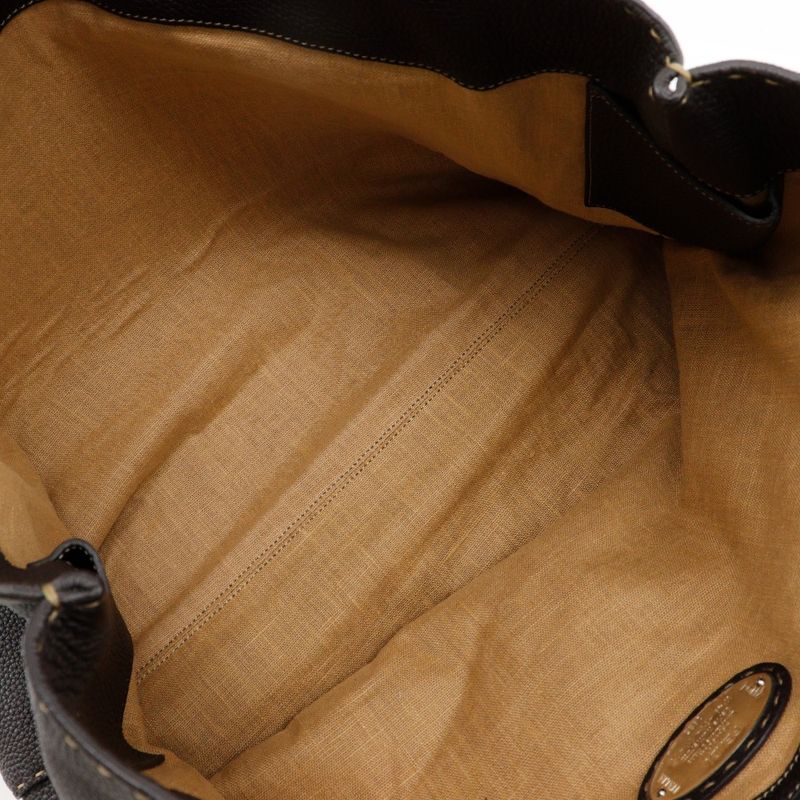 Fendi Selleria 7va282 Leather Brown Unisex Tote Bag