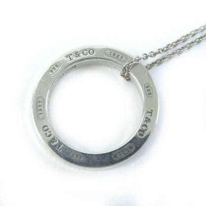 Tiffany & Co 1837 Circle Pendant Ag925 Necklace Accessory Silver Weight 3.8g