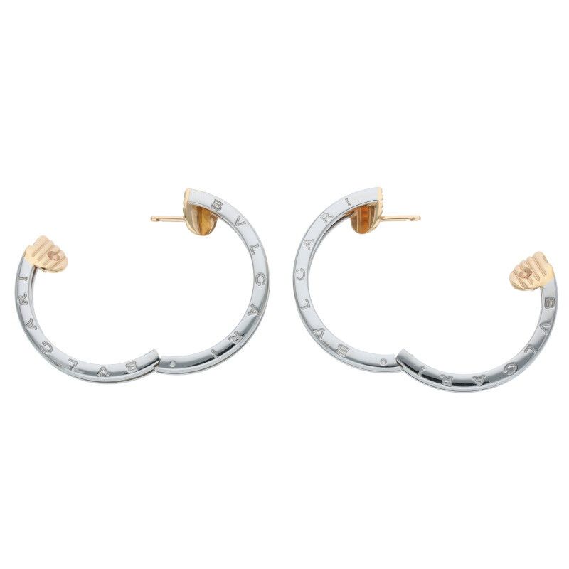 Bulgari B ZERO 1 B ZERO 1 18K Pink Gold Pink Gold SS Set Of 2 Earrings Ladies