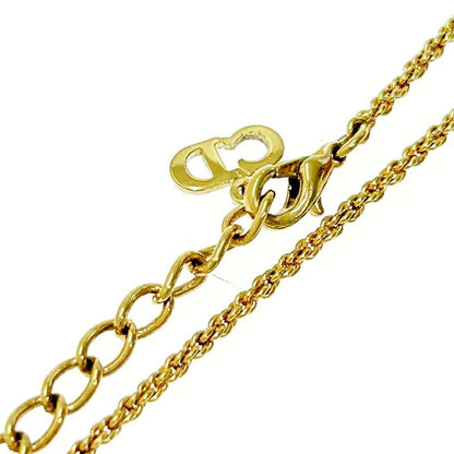 Christian Dior GP Rhinestone CD Logo Necklace Women 306275 Necklace
