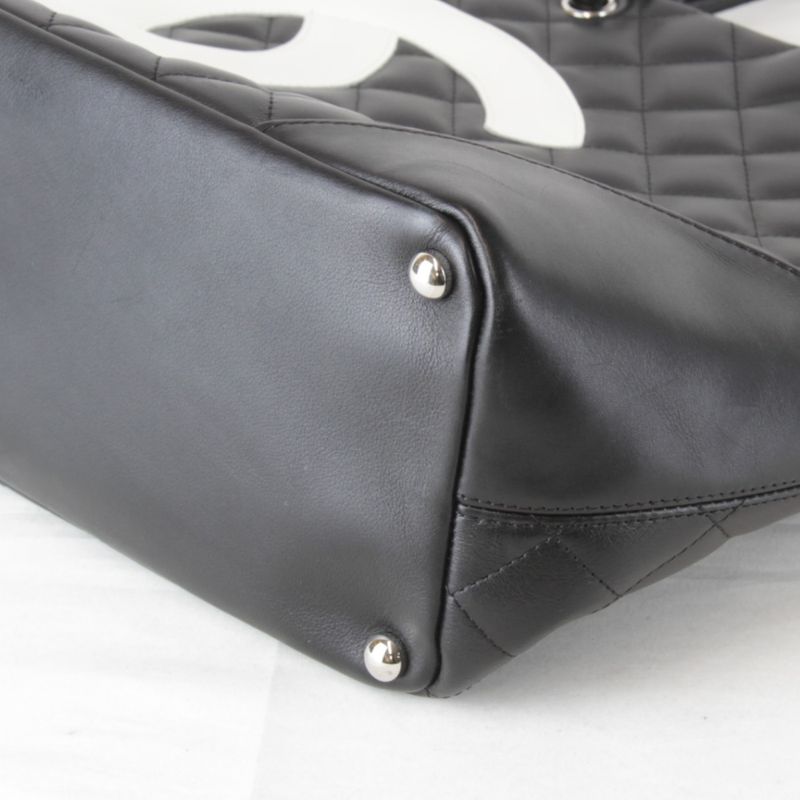 Chanel Medium Tote Cambon Line Tote Bag Leather Women