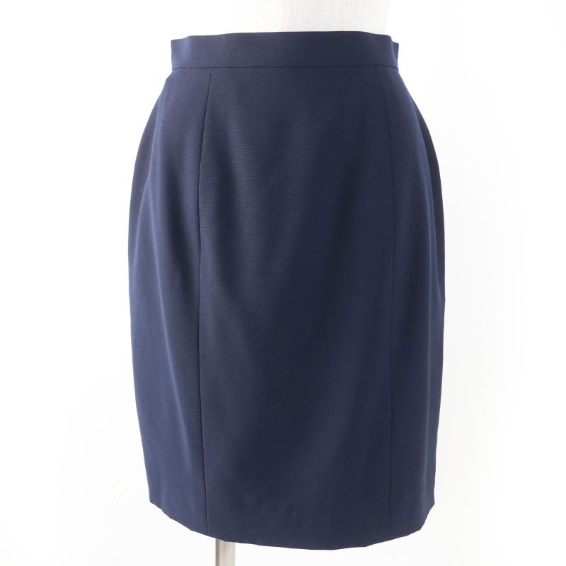 CHANEL Vintage 96P P06410v04616 100% Wool Coco Mark Button Jacket And Skirt